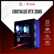 ViiPER PC CROTALUS RTX 3080 Gaming PC, RYZEN 5 5600X + RTX 3080 SUPRISM X / 16GB RAM / 1TB SSD / 850W PSU