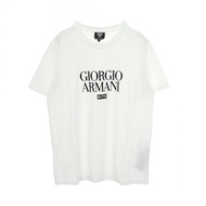 【二手】Giorgio Armani 短袖T卹GIORGIO ARMANI GIORGIO ARMANI × KITH 植絨Logo棉質T卹 男款 二手