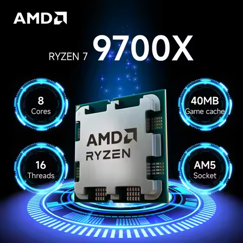 AMD Ryzen 7 9700X 5.5GHz New L3=32M 8-Core 16-Thread Game Cache DDR5 Socket AM5 R7 9700X Desktop Gam