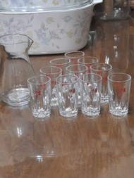 二手 玻璃小壺（公杯）+10小杯（陳年燒刀子）