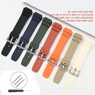 Rubber Watchband for CA-SIO AQ-S810W SGW-300H/400H/500H MRW-200H AE-1000W A-1000W A-1300/1200 W-S200