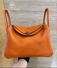 Sold🌈Hermes🧡Lindy 30🧡愛馬仕橙色銀扣🧡99新🌟TC皮🌟lindy30🌟lindy🌟notlindy26🌟愛馬仕🌟