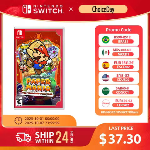 Nintendo Switch Game - Paper Mario The Thousand Year Door -Physical Game Card RPG Genre for Switch O