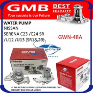 WATER PUMP GMB BRAND GOOD QUALITY - GWN-48A NISSAN SERENA C23 /C24 SR /U12 /U13 (SR18,20)