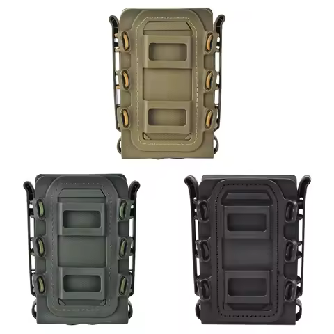 Tactical Magazine Pouch Molle for Ar15 M4 5.56 7.62 9mm Scorpion Fast Mag Quick Release Mag TPR Hols