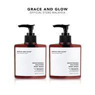 Grace and Glow Bundle 2PCS Black Opium Body Wash Scented Shower Gel - Sabun Mandian for Brightening with Niacinamide