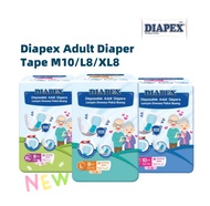DIAPEX ADULT DIAPERS - TAPE  M10 / L8 / XL8