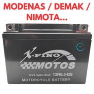 DRY BATTERY YB6.5 YTX6.5 12N6.5 BATTERI BATERI MODENAS KRISS MR2 KRISS MR3 DEMAK DTM150 DTM200 DZM20