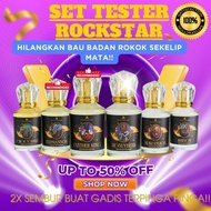 (DECANT 100% ORIGINAL)PERFUME ROCKSTAR/ VERSAC3/ AFNAN/ ARMAF/MG PERFUME/RIRANA PERFUME  SET 2ML/ 5M