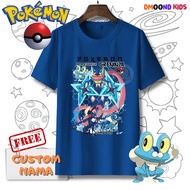 DMOOND | POKEMON Kids T-Shirt | MEGA GRENINJA | FROAKIE | FROGADIER | 30s Cotton Children's T-Shirt 
