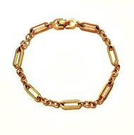 中性不撞款 絕版7圈橢圓 法國迪奧 Christian Dior 鍍金古董手鍊