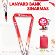 LANYARD TALI ID CARD BANK SINARMAS | LANYARD BANK SINARMAS TERBARU | TALI ID CARD BANK SINARMAS