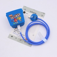 Chocolate Pattern 5in1 Set Charger Protector Cover for iPhone 40W Charger Head Cover Sets Protector