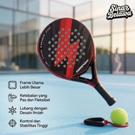 TaffSPORT Racket Padel Teardrop Carbon Fiber 365g 3.6cm Padel Racket