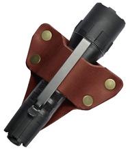 American Bench Craft Tactical Leather Flashlight Holster, Flashlight Holder, Tactical Flashlight Bel
