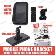 Mobile Phone Case WaterProof Bracket Grip Handlebar Fit for 6" size below