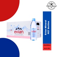 Evian Mineral PET Bottles 24x500ml