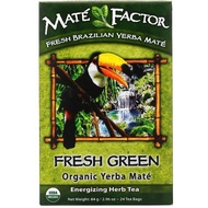 Mate Factor, Organic Yerba Mate, Fresh Green, 24 Tea Bags, 2.96 oz (84 g)