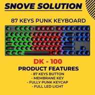 LEAVEN DK100 Punk Led Light Gaming Keyboard gaming Usb protable wired keyboard keyboards for laptop 