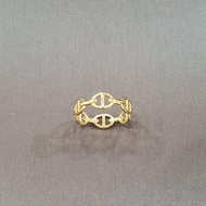 22k / 916 Gold Round H Ring