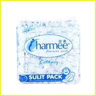 ♐ ✻ ⏍ Charmee Cottony For All Types of Flow w/ wings Sulit Pack 20's - SANITARY NAPKIN