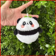 PF Cute Sprout Panda Plushie Keychain Fluffy Panda Stuffed Toy Bag Charm