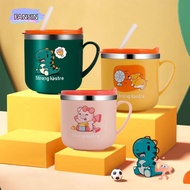 FANSIN1 250ML Baby Feeding Cup, Anti-Hot Leakproof Straw Cup, Cute Stainless Steel Insulation Baby L