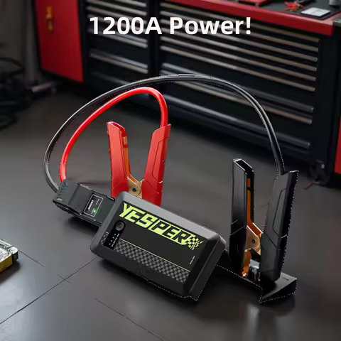 YESPER 1500A Portable Jump Starter 12V Pocket-Sized Lightweight Booster Pack, for Car Motorcycle SUV