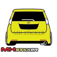 Sticker Belakang Perodua Alza/Car Sticker   Sticker Belakang Perodua Alza/Car Sticker