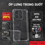 Oppo A5i, A5i Pro Orange Case smooth and transparent | Oppo flexible phone case provides comprehensi