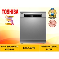Toshiba Freestanding Hygine Dishwasher 14 Place Setting DW14F1(S)-MY