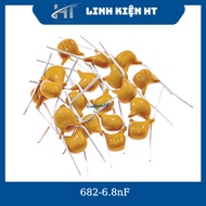 Good quality 682 6.8nF 50V gold ceramic capacitor (10c) - HT components