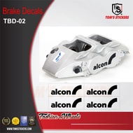 alcon Brake Decals TBD-02