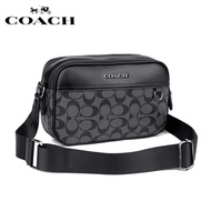 【Original】COACH Classic Men's Camera Bag Shoulder Crossbody Multifunctional Large Capacity beg lelak