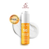 [Bill UK] Olay Sunscreen SPF50 Brighten & Glow 50ml – Skin Brightening, Sunscreen (UK domestic)