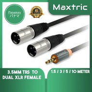 Panamax High Quality Audio Cable (3.5mm Stereo Male to Dual 3 Pin XLR Male) = EC-1230