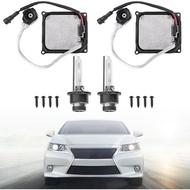 85967-51040 2Pcs Xenon HID Headlight Ballast with Igniter & D4S Bulb for 2006-2014 Lexus IS250 IS350
