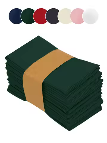 a set of6/12/24 40x40cm Christmas tablecloth napkins in red and green color scheme for kitchen dinin