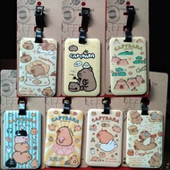 Capybara ABS Card Holder Boarding Pass Card Pibara Travel Boarding Suitcase Check-In Tag Identificat