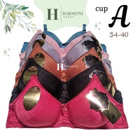 (3 Pcs) A Cup Bra Wire Free Bra / Fema A317 Women's Bra 2 hooks size 34 - 40
