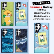 Summer Beach Oil Painting Sea Whale Casetify Magnetic Samsung Phone Case Suitable for Samsung Galaxy