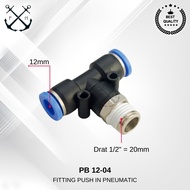 PB 12-04 pneumatic push in Fitting