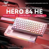 AULA HERO 84HE สาย Esports ประสิทธิภาพสูงคีย์บอร์ดเล่นเกมความแม่นยำในการปรับ RT สามารถเข้าถึง Lampu 