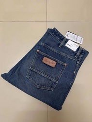 WRANGLER REDN27 กางเกงยีนส์ผู้ชาย เอวกลาง ทรงกระบอกใหญ่ ยีนส์ยืด แรงเลอร์ สียีนส์สวยมาก ยีนส์ไม่ยืด 