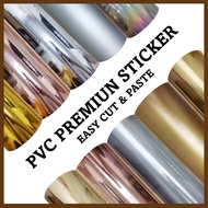 PVC CHROME STICKER PELEKAT BELON PVC WATERPROOF VINYL STICKER CAR STICKER BALLOON STICKER ORACLE PVC