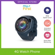 FREE SIM CARD myFirst Fone R1s - 4G Smart Watch Phone for Kids Children GPS Location Tracker Voice Calls Phone Calls Video Calls Safer "No WhatsApp Spams Scams" Water Resistant Splash Proof Digital Student Watch School Approve