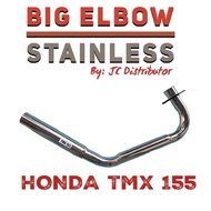 ❈HONDA TMX 155-ELBOW STAINLESS for stock muffler