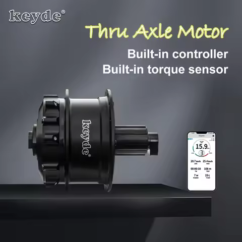 Keyde Thru Axle Motor Rear Hub ebike conversion kit wireless control 36V electric bicycle convert DI