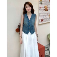 Denim Vest - Women's Denim Jeans Vest Vest Woman