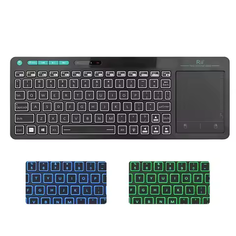 Rii K18Plus/K18S 2.4G Wireless Keyboard with Touchpad Mouse Number Numeric USB Backlit For For Andro